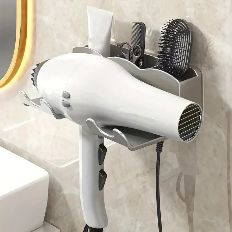 Wall Mounted Hair Dryer Rack