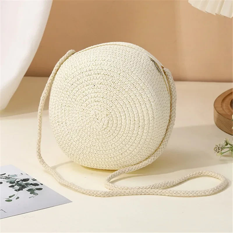 Woven Straw Shoulder Bag