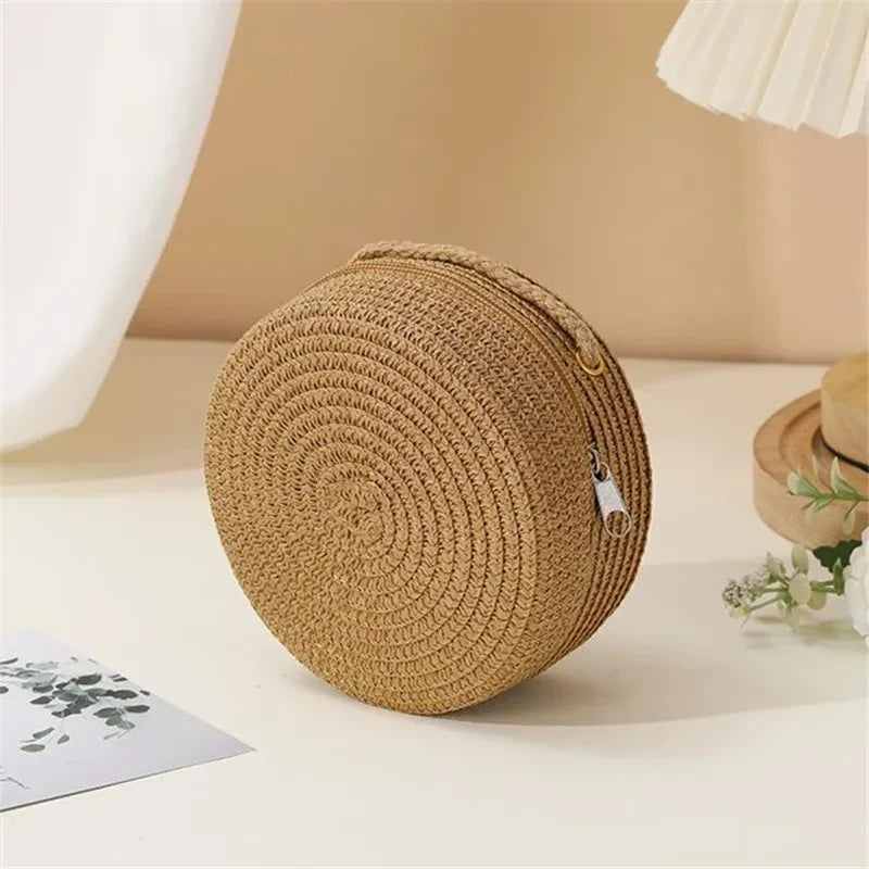 Woven Straw Shoulder Bag