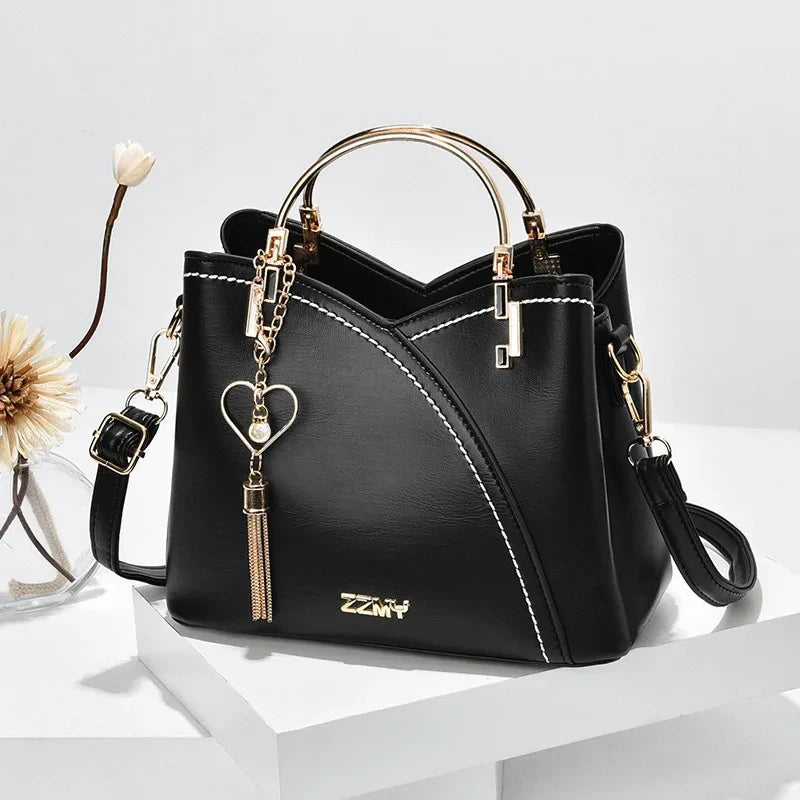 Color-Block Bucket Bag