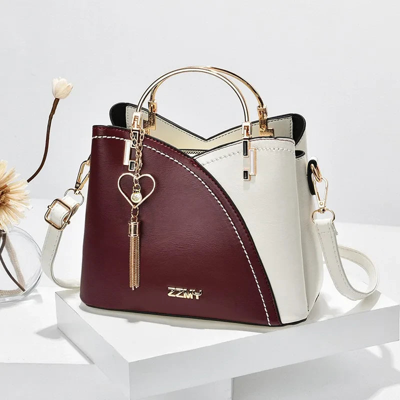 Color-Block Bucket Bag