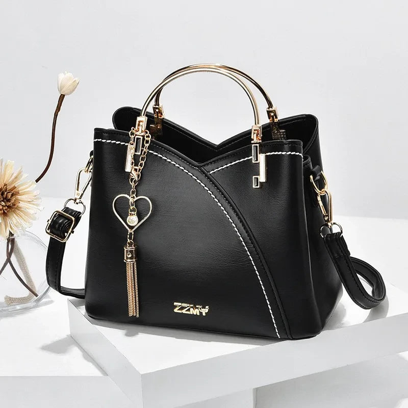 Color-Block Bucket Bag