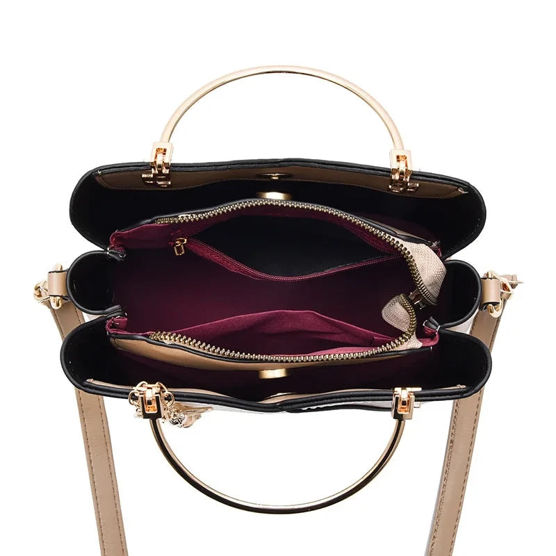 Color-Block Bucket Bag