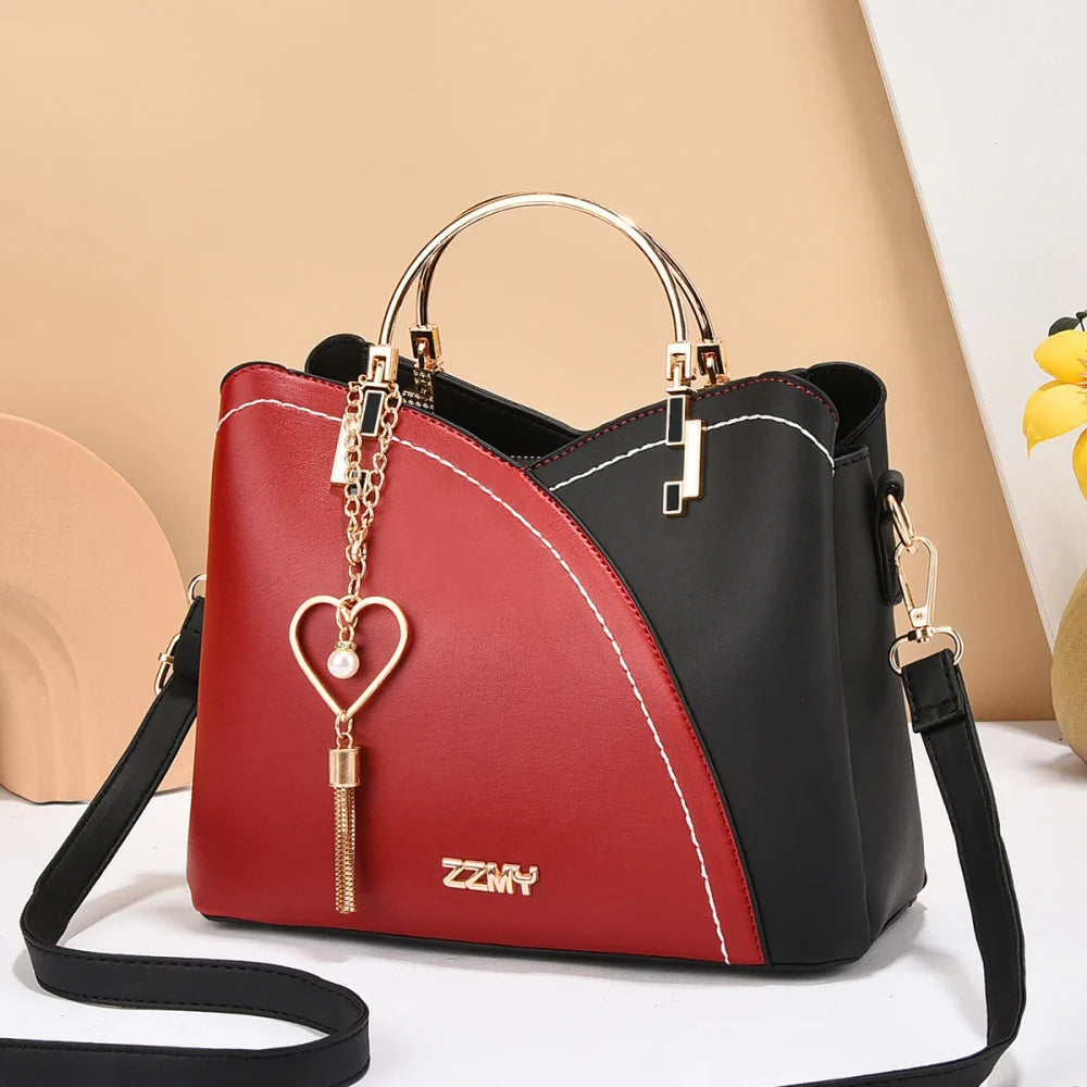 Color-Block Bucket Bag
