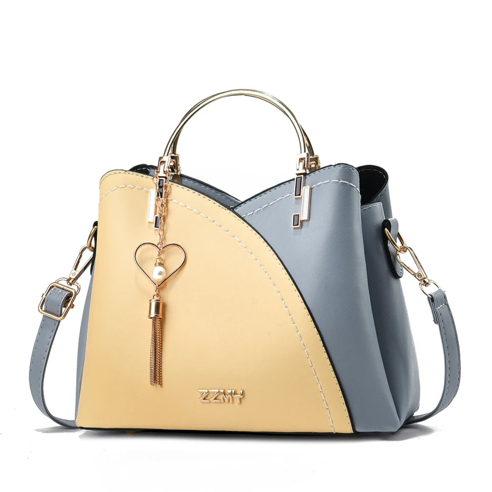 Color-Block Bucket Bag