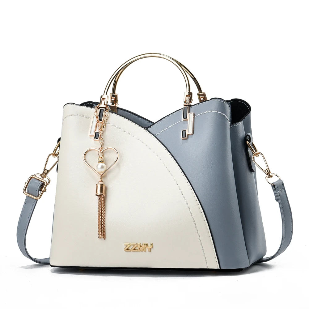 Color-Block Bucket Bag