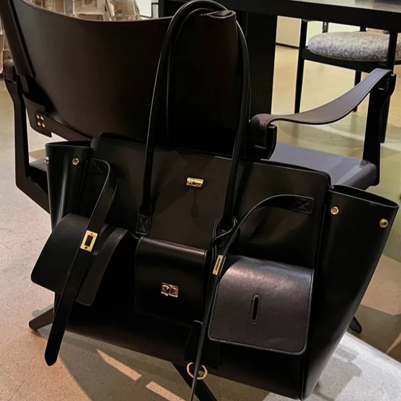 Large Leather Tote Bag