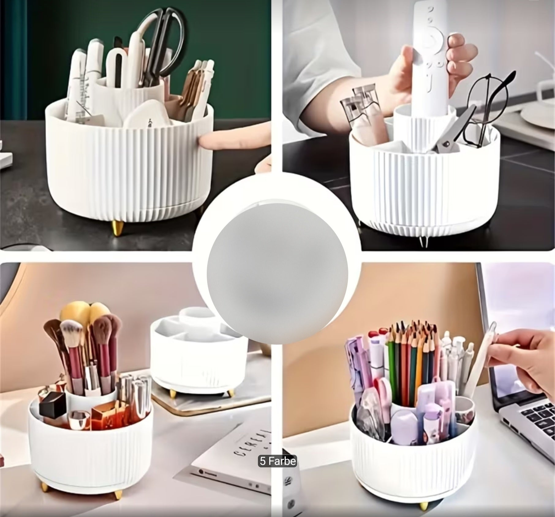 360° drehbarer Make-up-Organizer