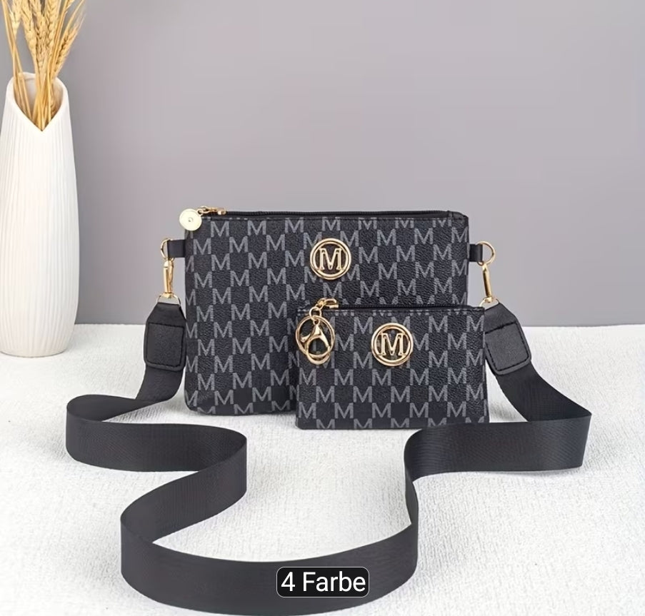 Dieses neue, stylische Crossbody Bag Set besteht aus zwei Teilen