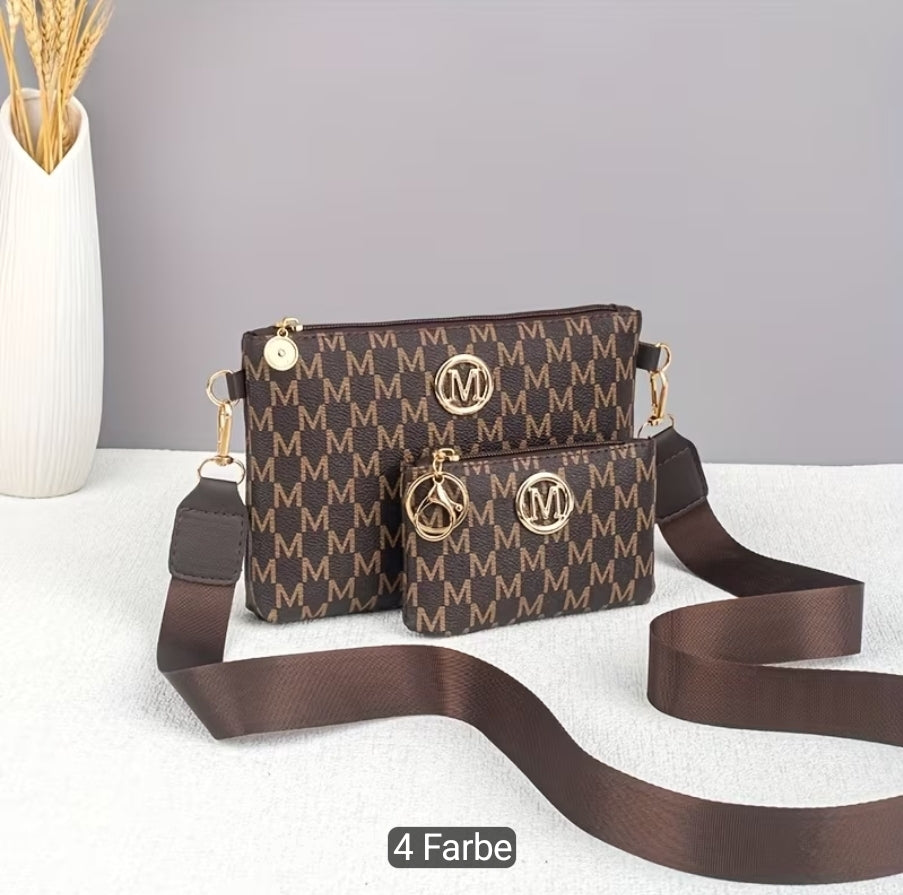 Dieses neue, stylische Crossbody Bag Set besteht aus zwei Teilen