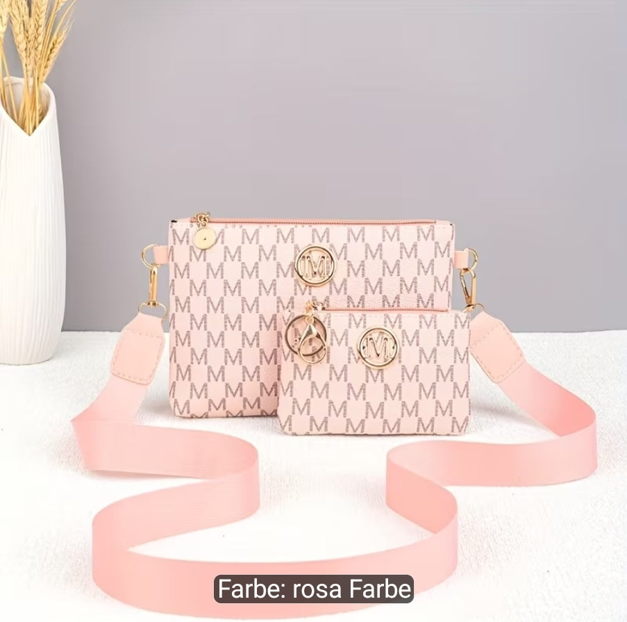 Dieses neue, stylische Crossbody Bag Set besteht aus zwei Teilen