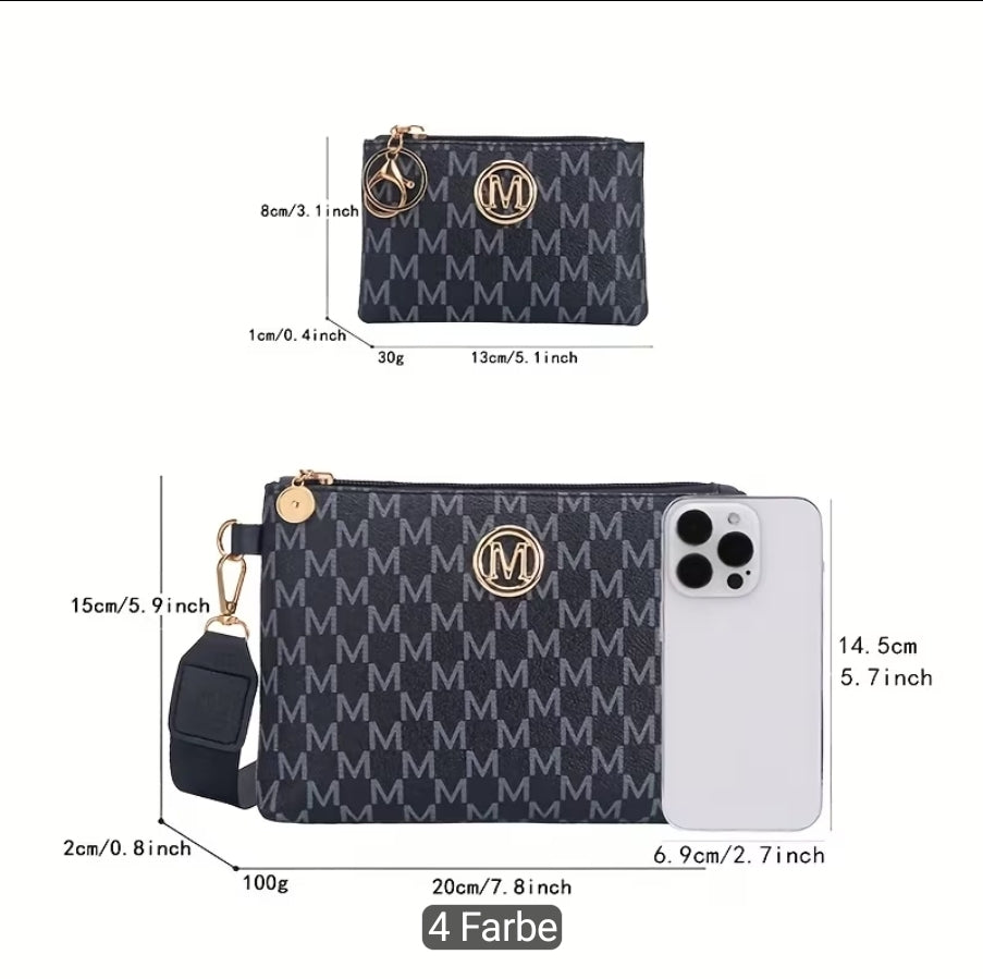 Dieses neue, stylische Crossbody Bag Set besteht aus zwei Teilen