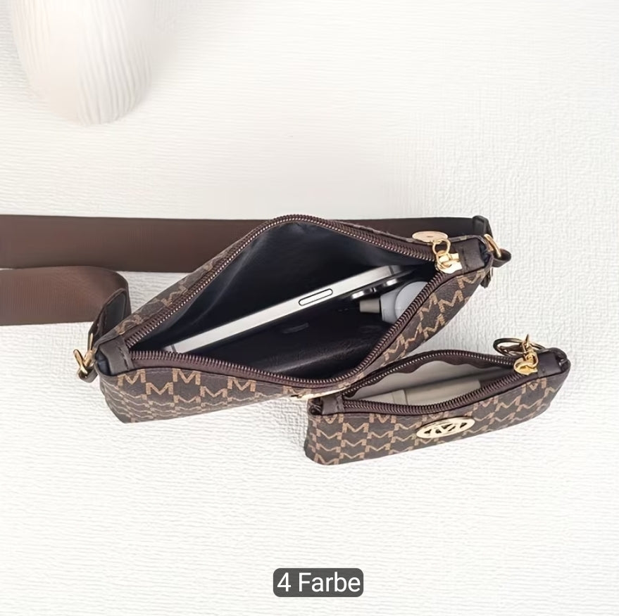 Dieses neue, stylische Crossbody Bag Set besteht aus zwei Teilen