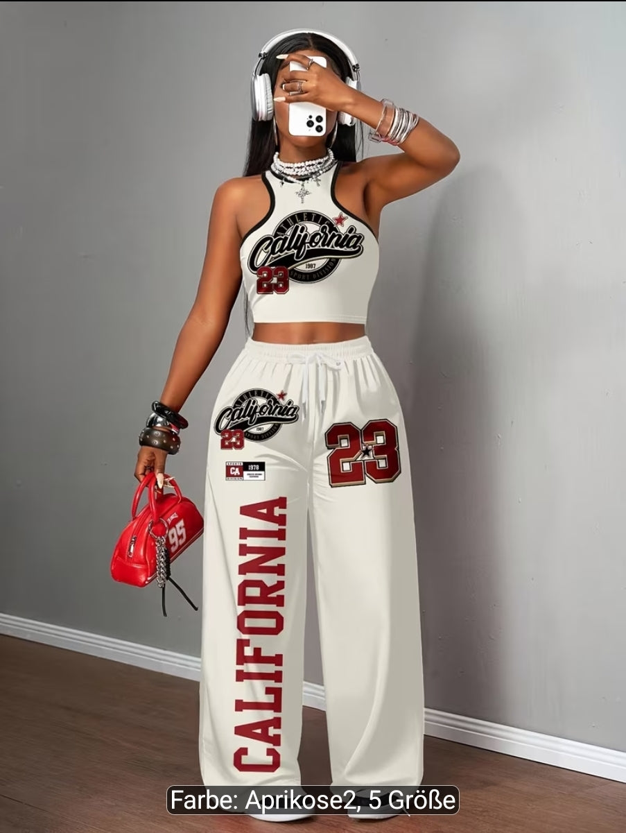 2er-Set Damen Freizeitweste und Hose