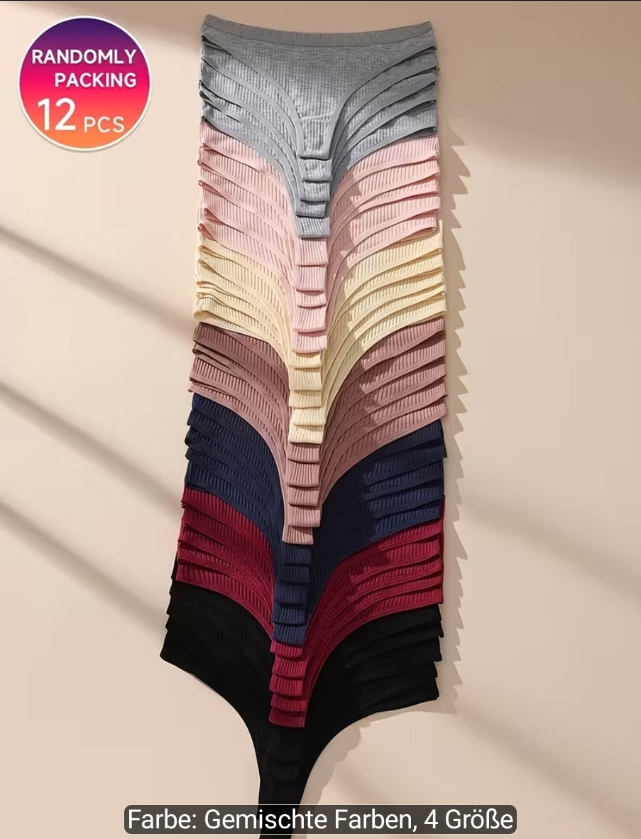 12er Pack Damen Slips