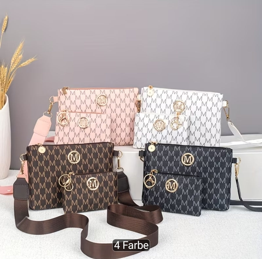 Dieses neue, stylische Crossbody Bag Set besteht aus zwei Teilen