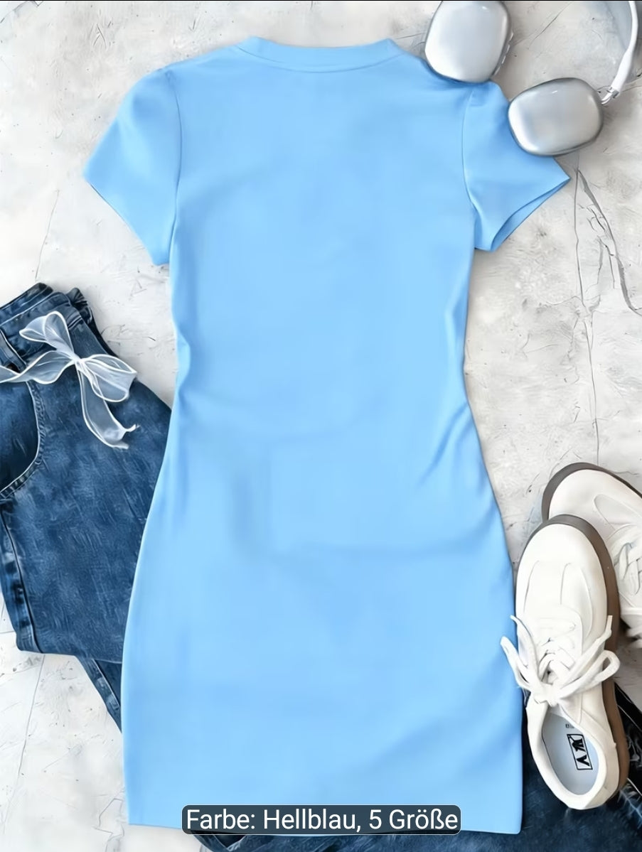 Sommerliches Damenkleid mit Kurzarm