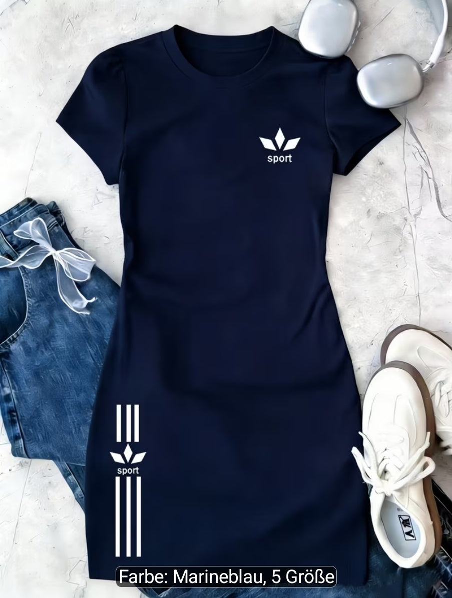 Sommerliches Damenkleid mit Kurzarm